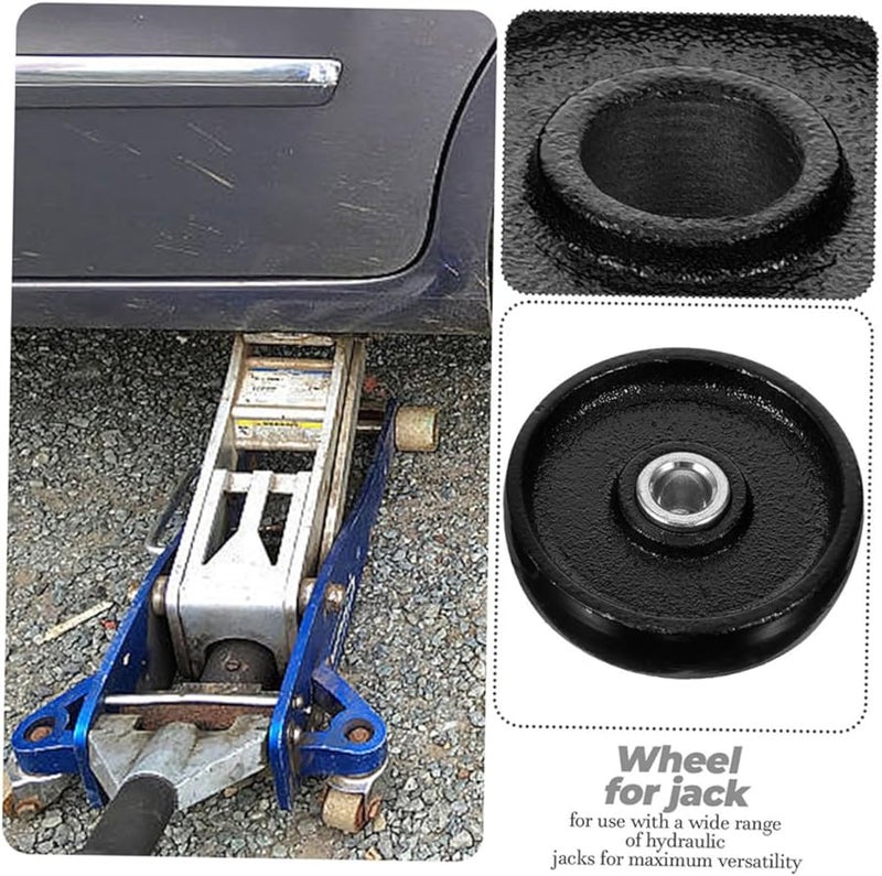 STOBAZA 3pcs Heavy Duty Horizontal Jack Rollers Metal Replacement for 2 Ton Floor Jack - Image 3